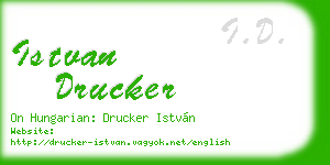 istvan drucker business card